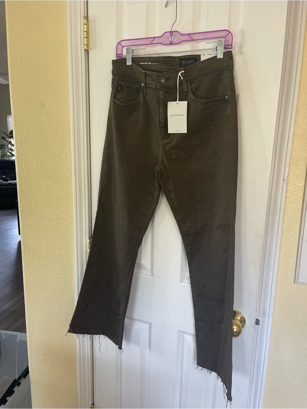 AG Farrah boot crop Jean